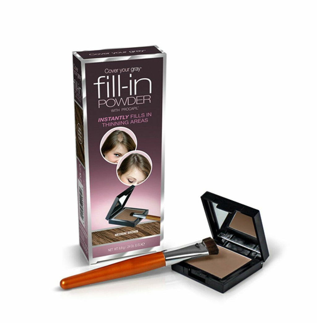 3-Pack Hair Concealer Powder for Thinning & Bald Spots - 8 Shades