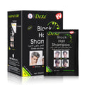 Instant Black Hair Dye Shampoo 10Pcs Nourishing Herbal Hair Color Treatment