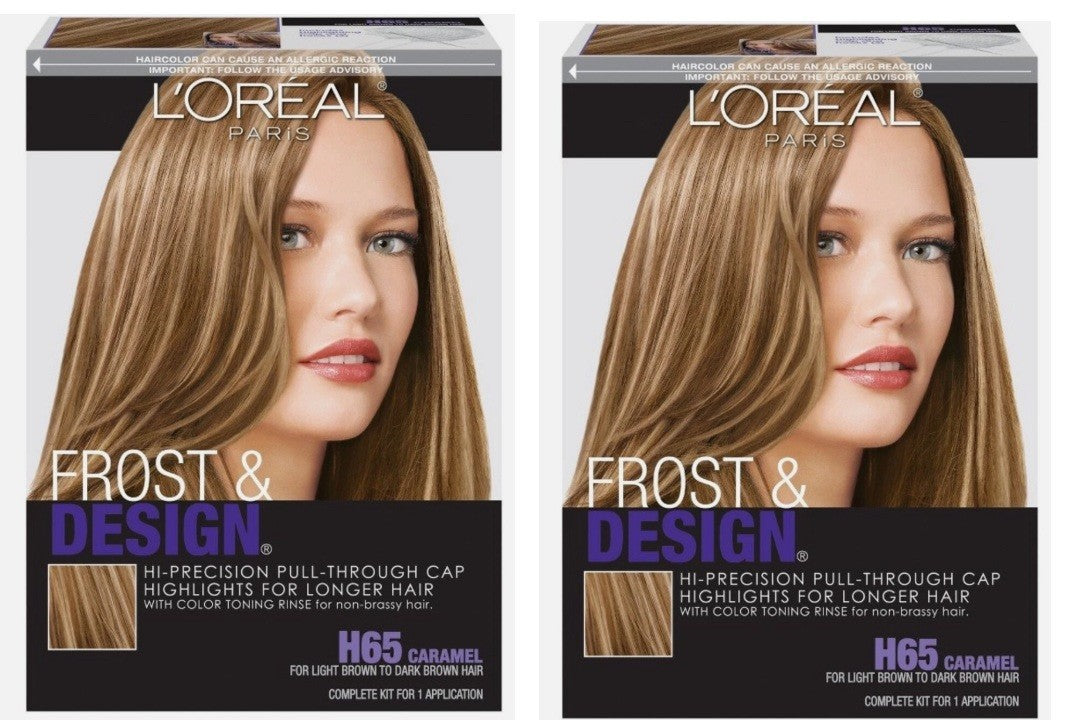 (Pack 2) Professional Techniques Frost & Design H65 Caramel Hair Color Kit