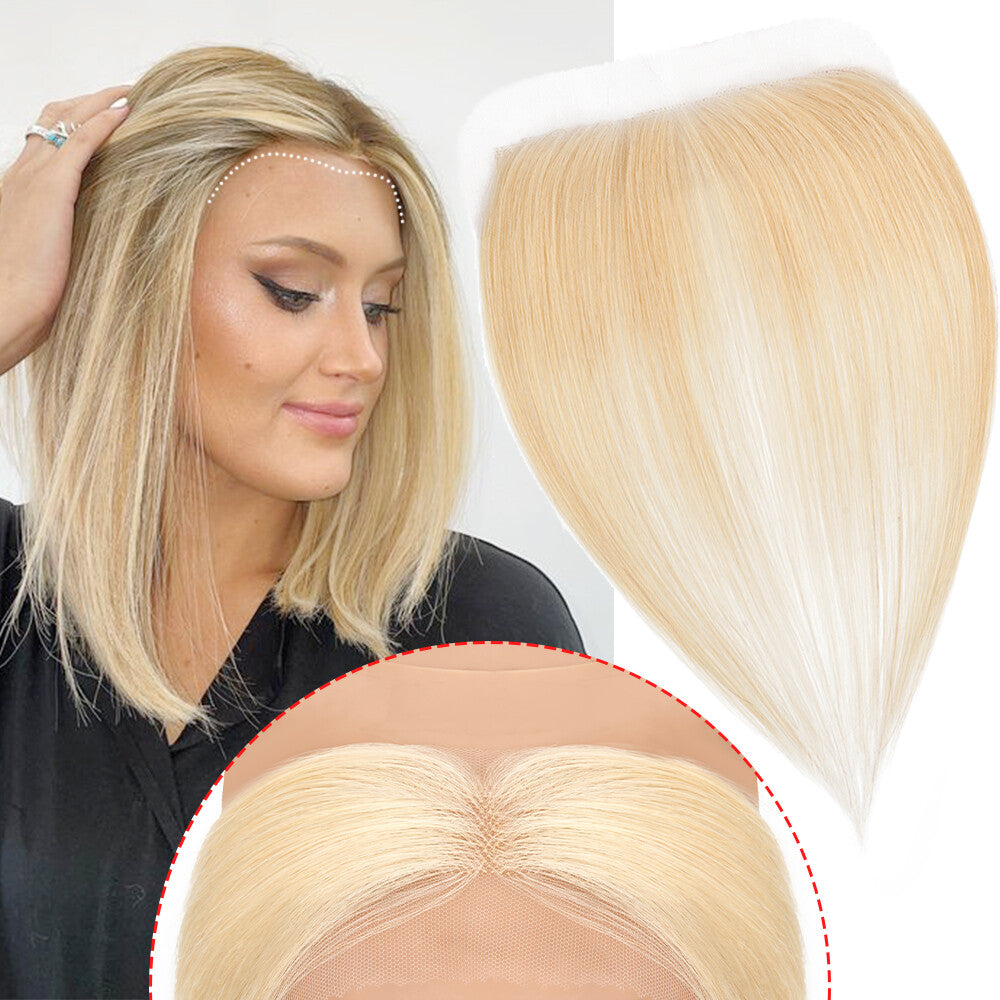 Full Lace Hair Topper for Women Receding Hairline Cover Remy Human Hair