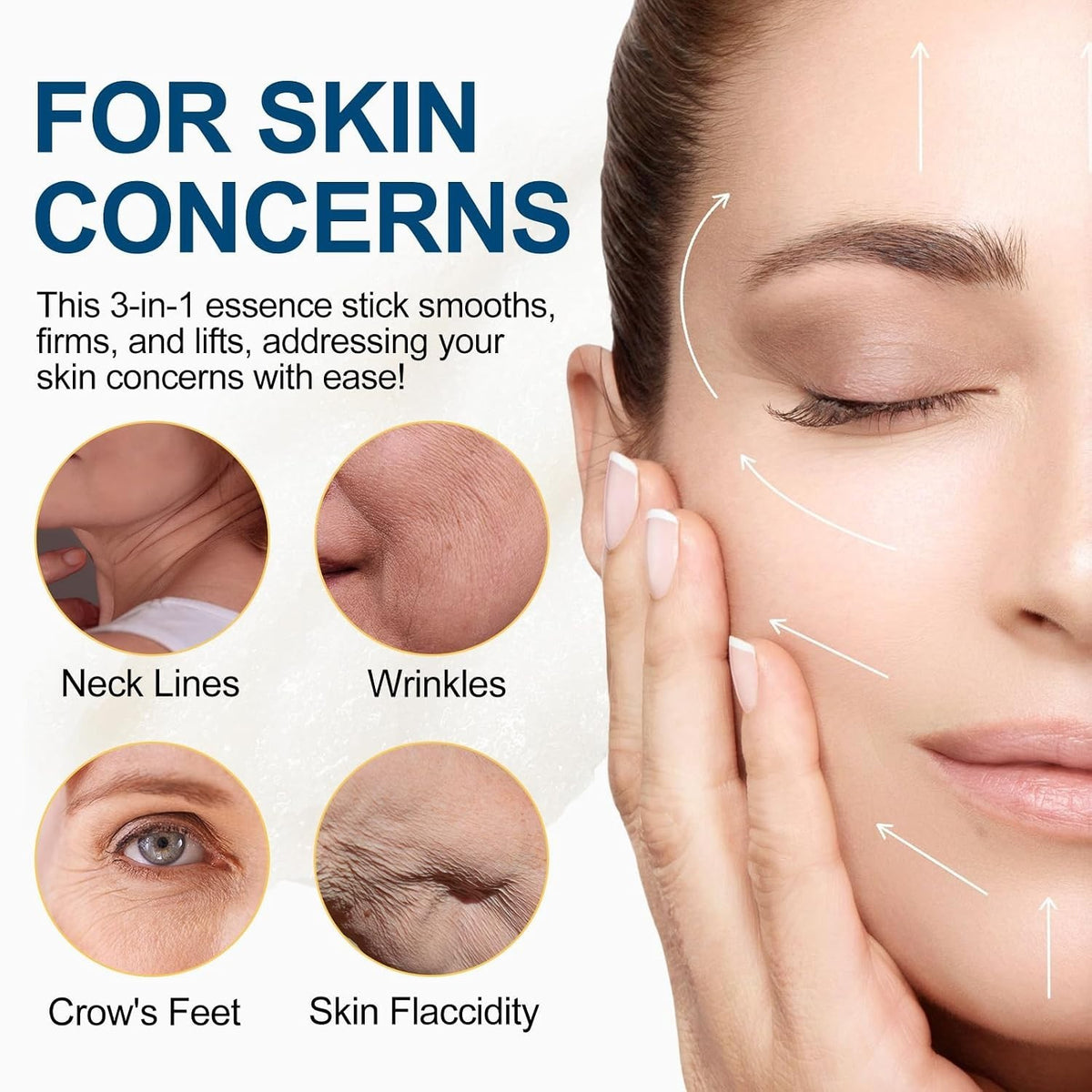 Retinol Firming Serum Stick for Face & Neck - Anti-Aging, Hydrating, 2 Pack