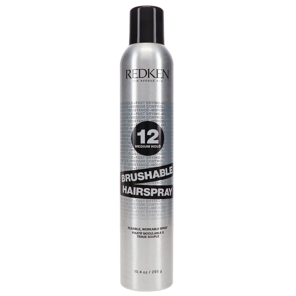 Redken Brushable Hairspray 12 - Flexible Hold & Hair Protectant 10.4 oz (2 Pack)