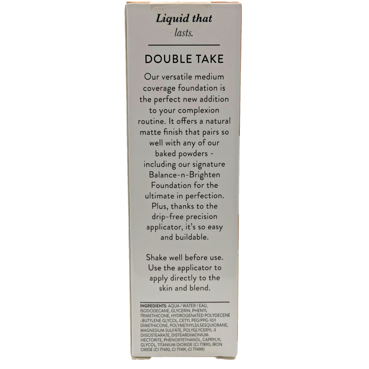 Liquid Foundation, Laura Geller Double Take in Light – Full Size 1oz