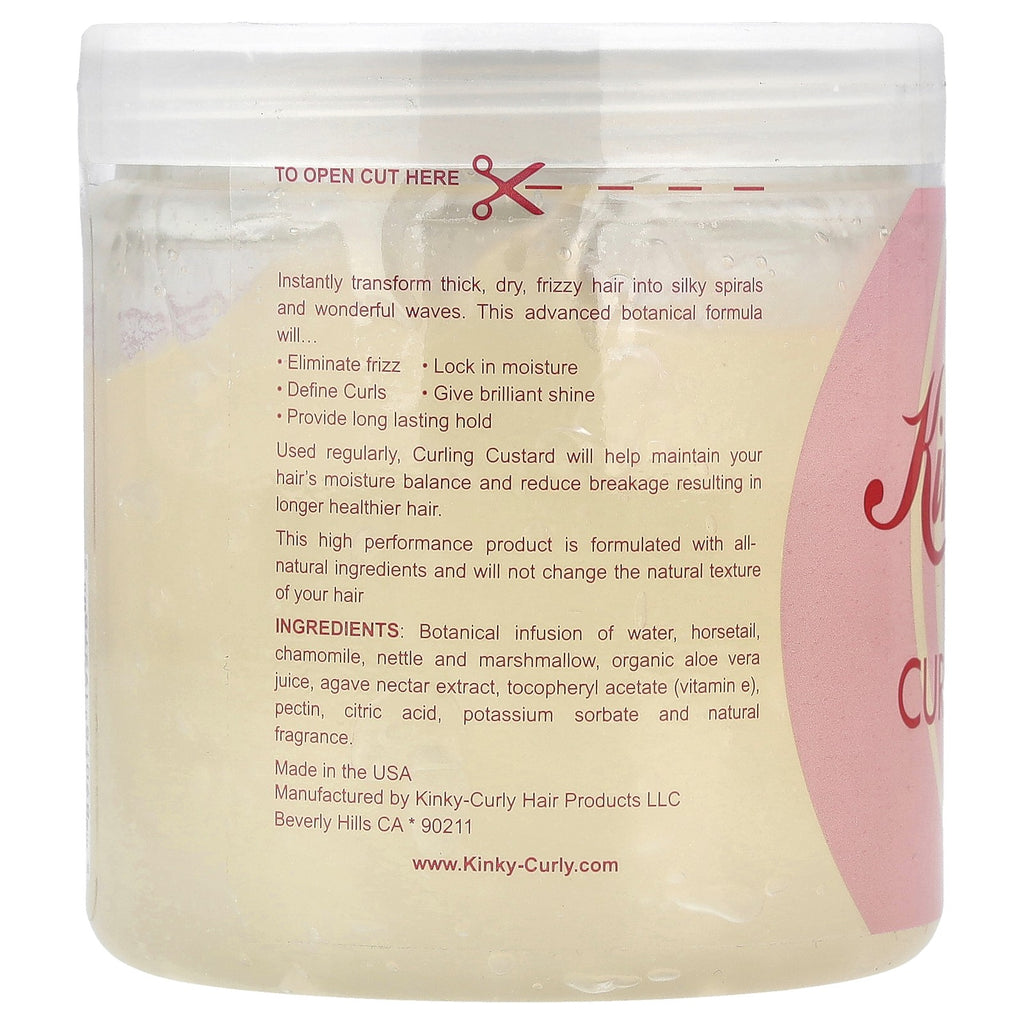 Natural Curling Gel for Frizz Control & Shine - 8 oz All-Natural Styling Product