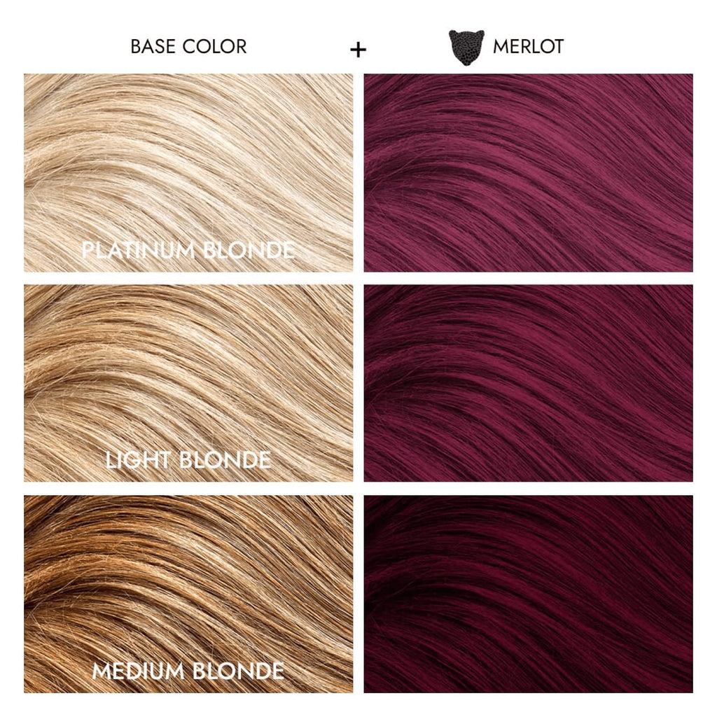 Semi Permanent Hair Color - Merlot, 8 Fl Oz Conditioning & Vibrant