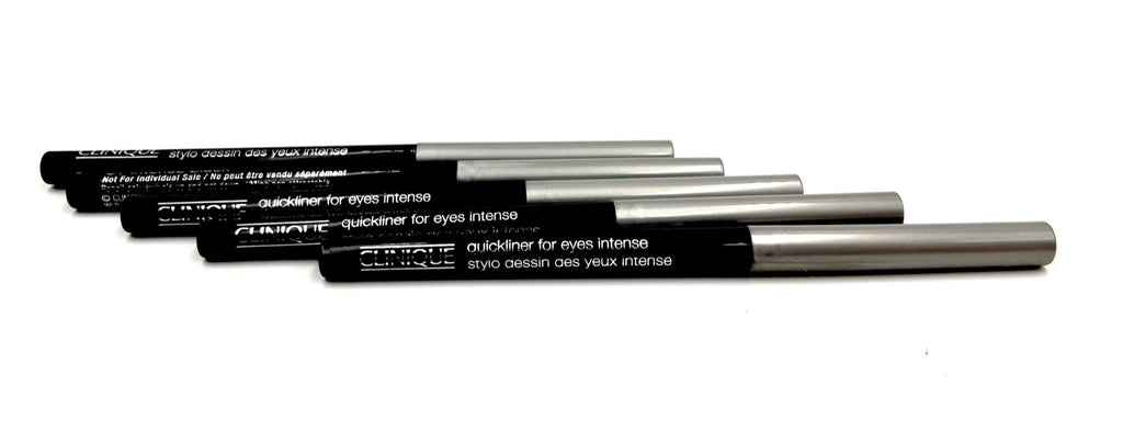 Lot of 5 Black Eyeliner Pencils for Eye Makeup - Clinique Quickliner Intense Black