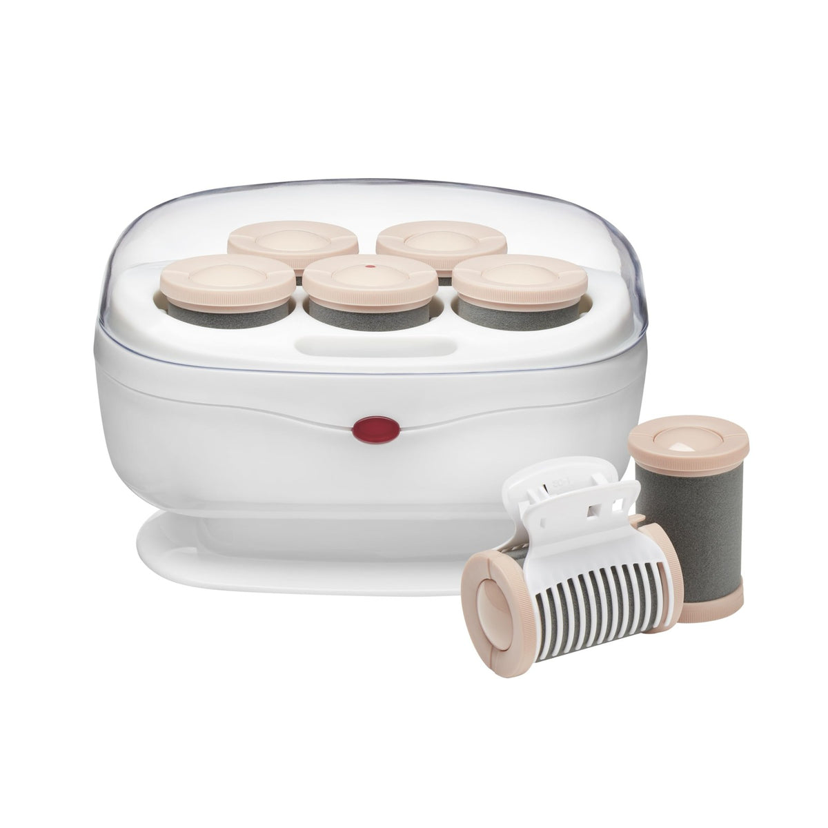 Ceramic Hot Rollers for Hair Styling - Jumbo 1.5 Inch Set with Clips & Travel Case