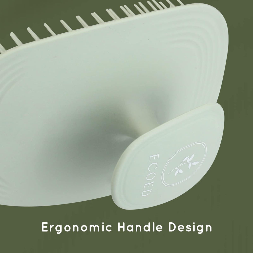 Scalp Massager Shampoo Brush for Dandruff & Hair Care - Green