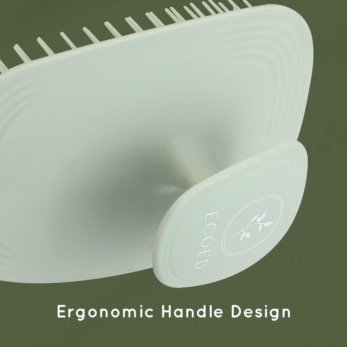 Scalp Massager Shampoo Brush for Dandruff & Hair Care - Green