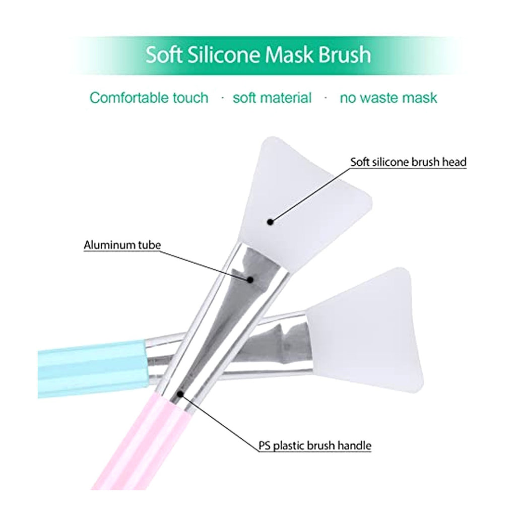 Facial Mask Mixing Bowl Kit with Brushes, Spatula & Sponge - 10 Pieces