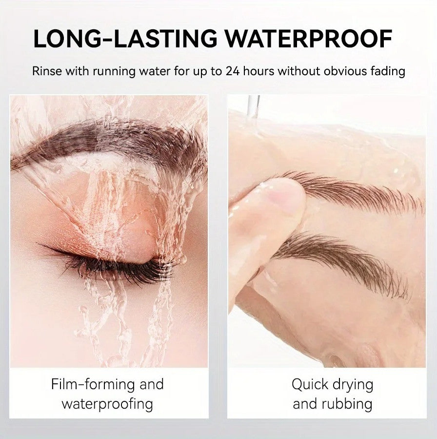 Waterproof Long-Lasting Eyebrow Pen with 2-Fork Tip for Natural Brows