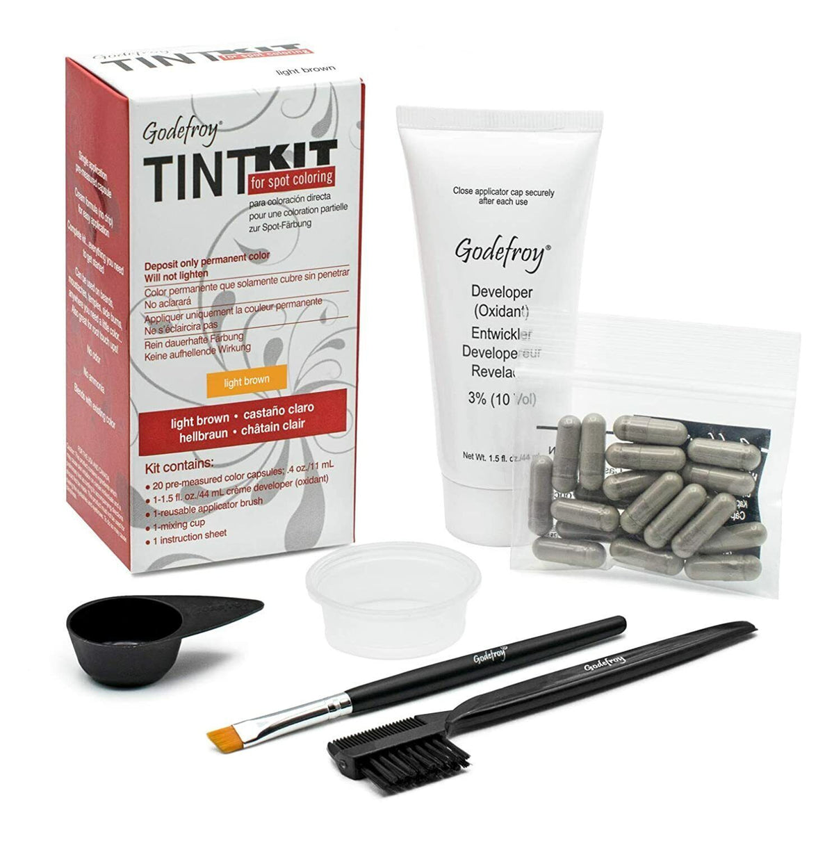 Hair Color Tint Kit for Gray Coverage — Up to 6 Weeks, 20 Applications