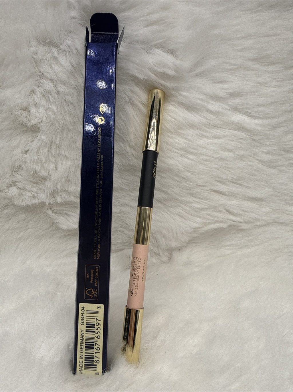 Estee Lauder Smoke & Brighten Kajal Eyeliner Duo No. 04 Black Cream NIB