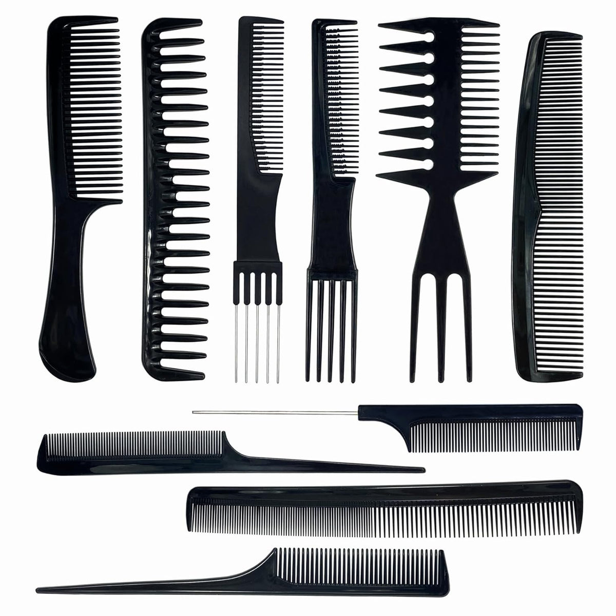 10-Piece Hair Comb Set for Men & Women Styling & Detangling