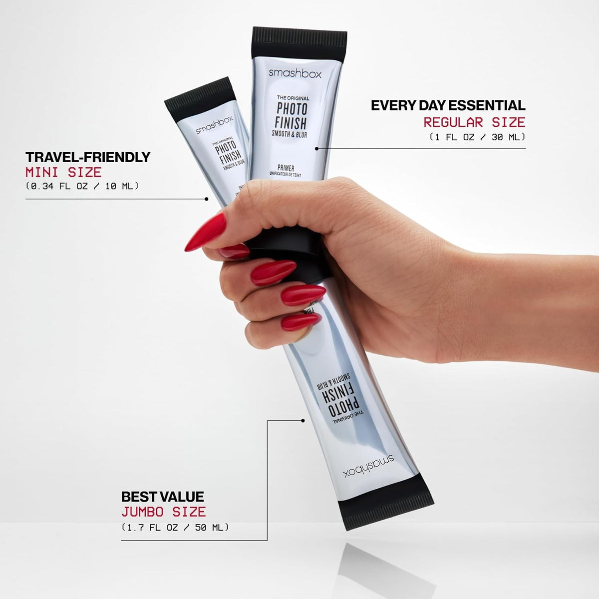 Original Photo Finish Makeup Primer by Smashbox – Travel Size, Blur & Smooth