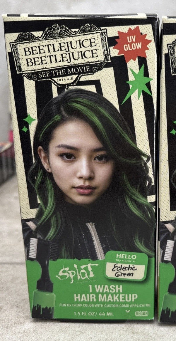 4 Pack UV Color Hair Dye Set - Temporary Green Pink Red Silver
