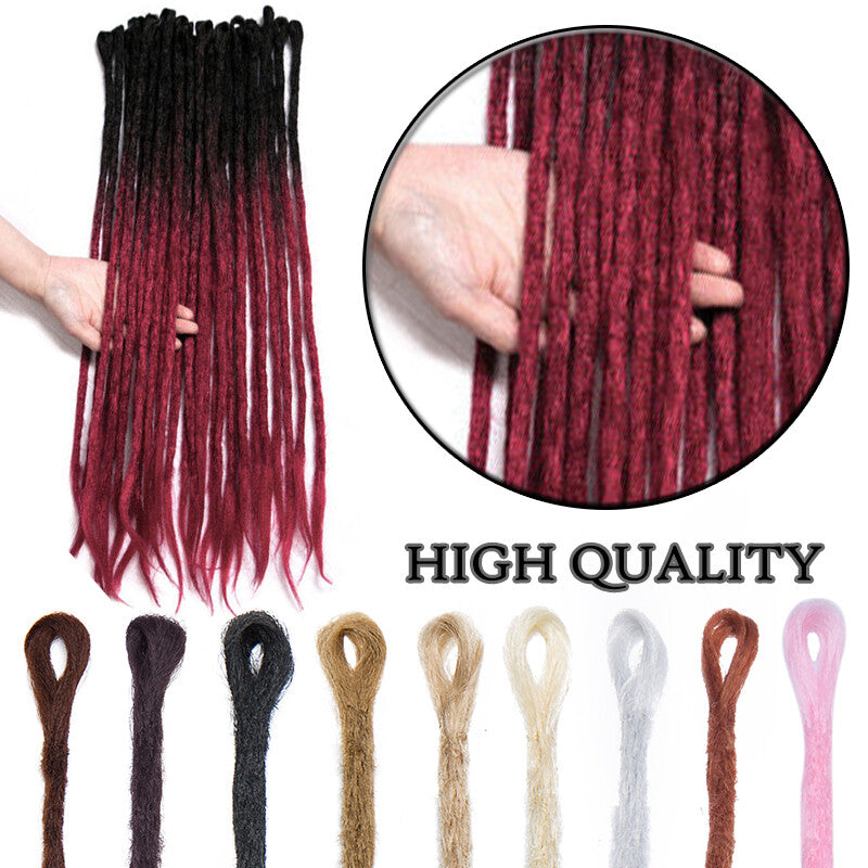 Synthetic Crochet Braiding Dreadlock Hair Extensions - Soft, Thick, Easy to Wear
