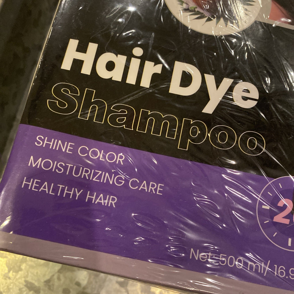 Brown Hair Dye Shampoo with Coconut Oil 3-in-1 Herbal Color 16.9 oz. 2 Pack