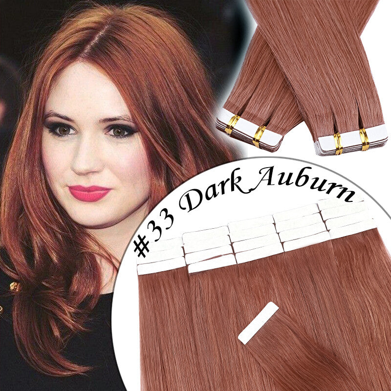 150g Thick Tape-In Human Hair Extensions - Remy Virgin Hair, 16-24 Inches