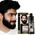 Men's Beard & Mustache Dye Shampoo - Gray Coverage, Natural Black, 5-Minute Quick Color