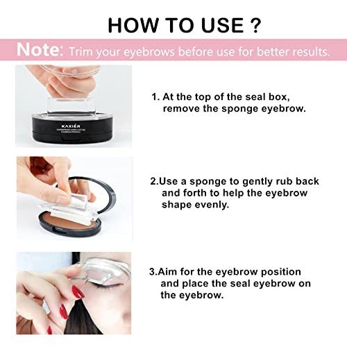 Waterproof Eyebrow Stamp Kit Light Brown 301 - Long-lasting & Easy to Use