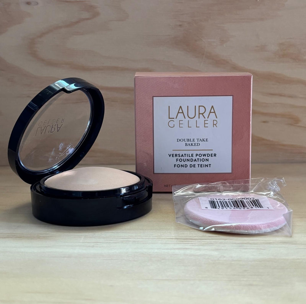 Double Take Baked Powder Foundation Fair 10g - Long-Wear Matte Finish