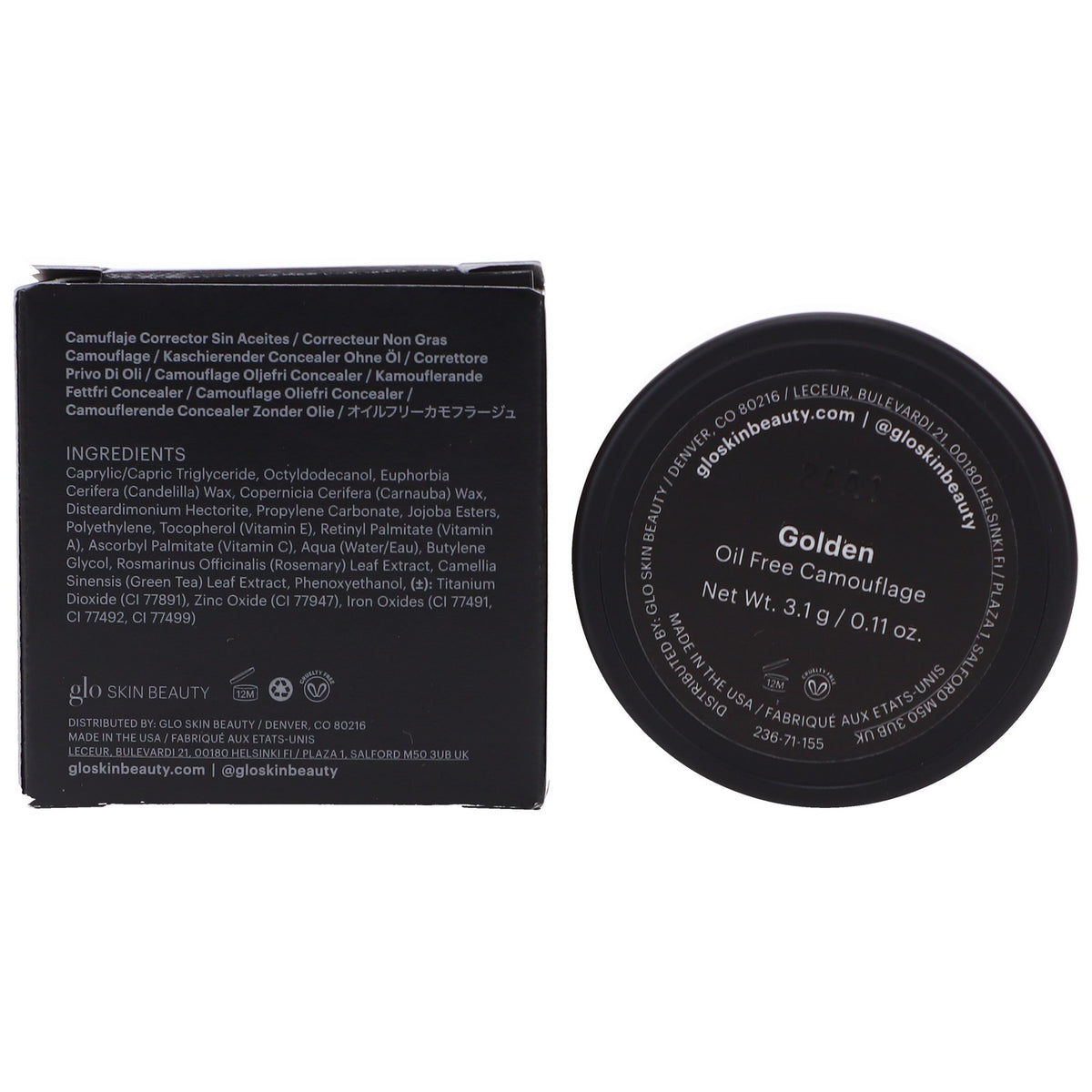 Oil-Free Camouflage Concealer for Light to Medium Skin Tones - 0.11 oz