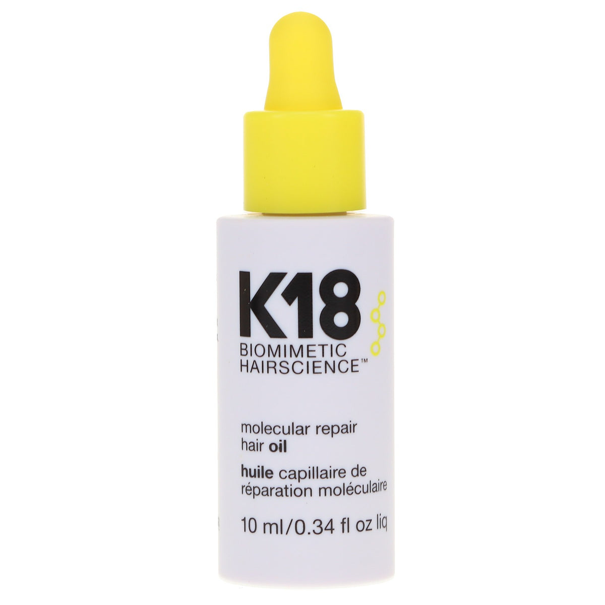 K18 Molecular Repair Hair Oil - Frizz & Damage Treatment, 0.34 oz