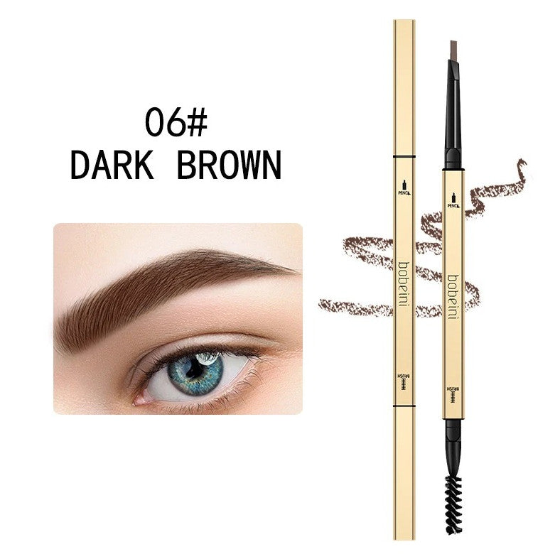 Waterproof Dual-End Eyebrow Pencil for Natural & Bold Brows