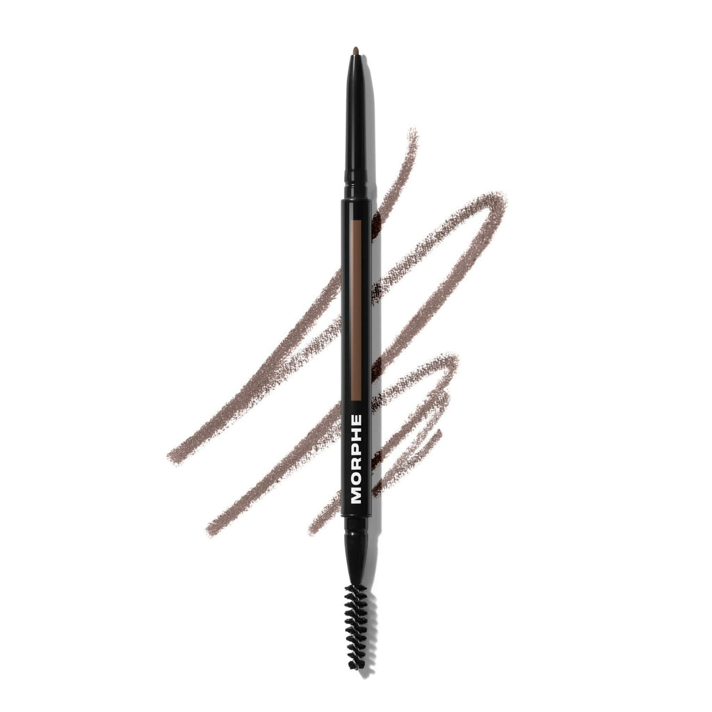 Morphe Micro Dual Eyebrow Pencil - Long-Wear, Precise, Chocolate Mousse