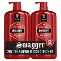 Men's 2-in-1 Shampoo and Conditioner Set with Cedarwood Lime Scent – All Hair Types