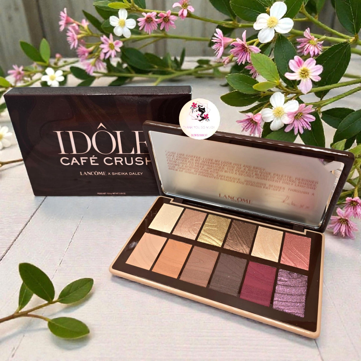 Lancôme Idole Cafe Crush x Sheika Daley 12 Eyeshadow Palette New Authentic