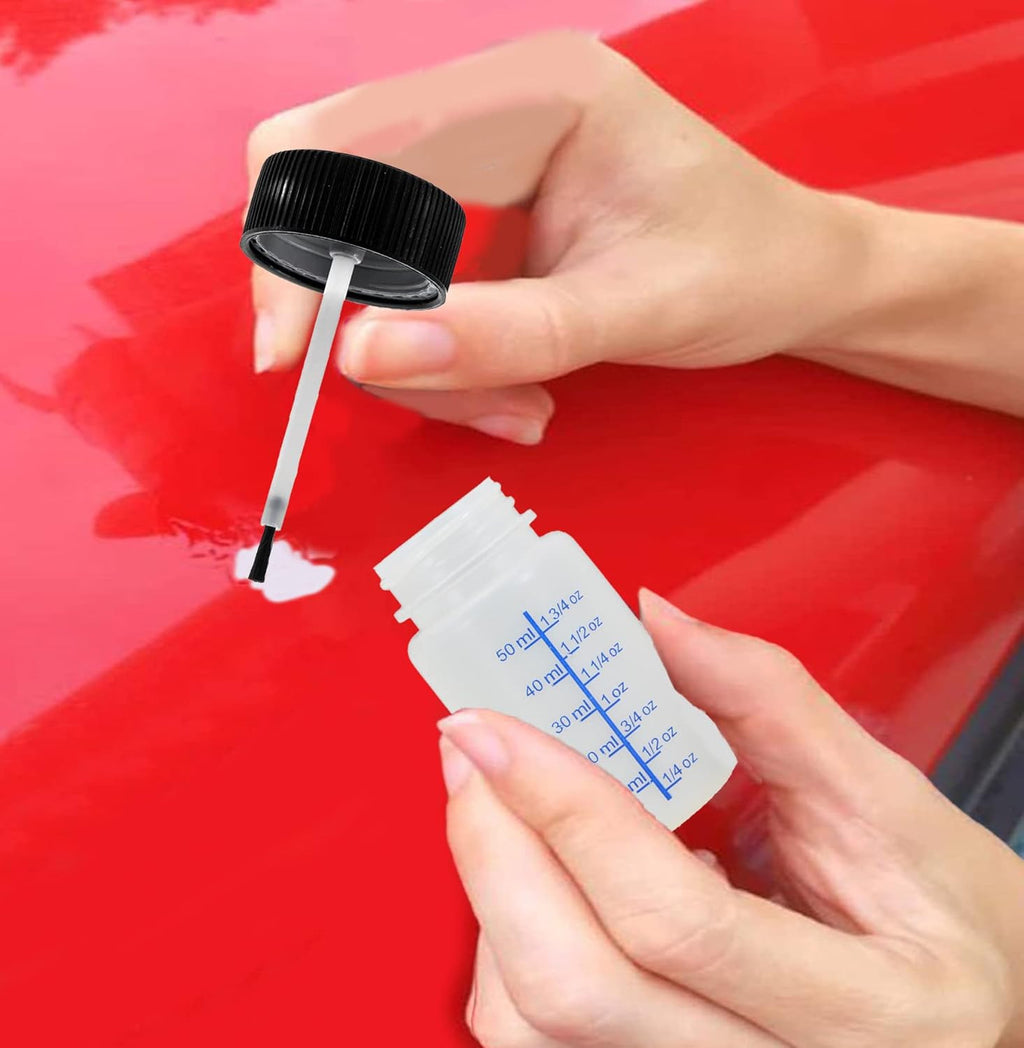 6 Pack 2oz Paint Touch Up Bottles with Brush Applicators and Mixing Balls