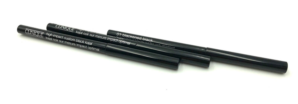 3-Pack Black Kajal Eyeliner Pencil - Long-Lasting, Smudge-Resistant Makeup