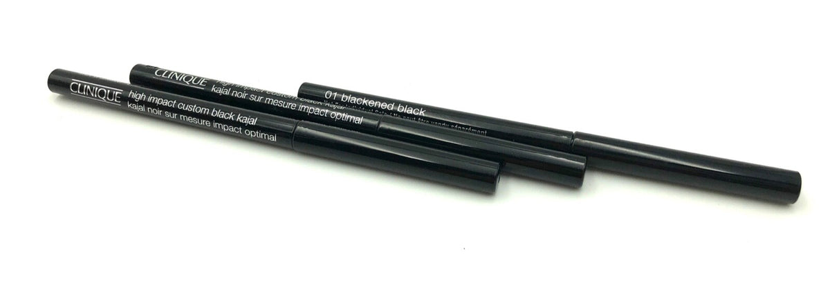 3-Pack Black Kajal Eyeliner Pencil - Long-Lasting, Smudge-Resistant Makeup