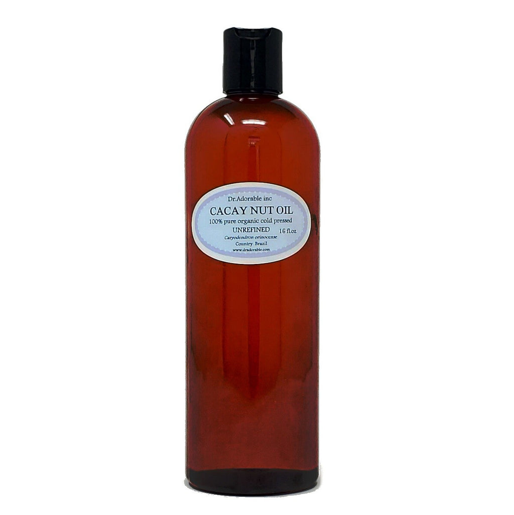 Unrefined Cacay Nut Oil for Skin Hair Body - Organic Anti-Aging Moisturizer