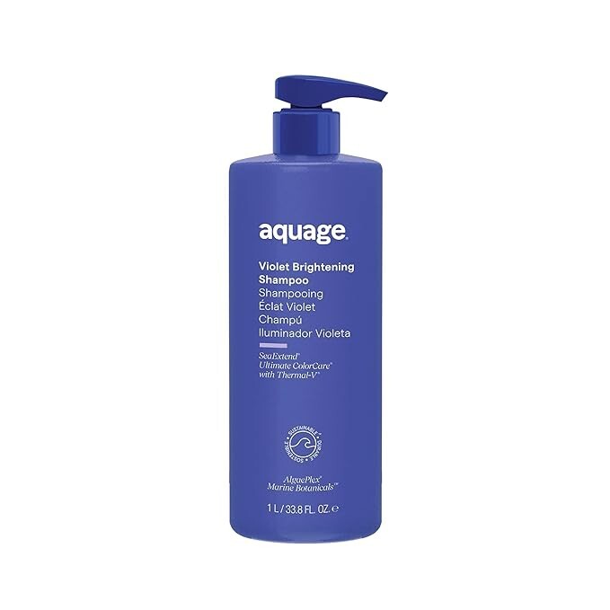 Aquage Violet Brightening Shampoo 33.8 Oz - Color-Treated Blonde Hair Care