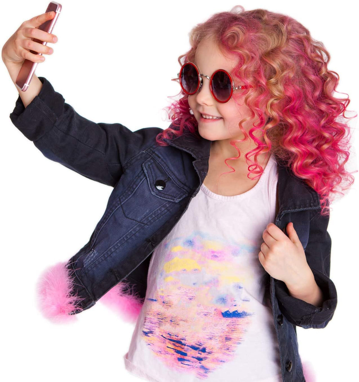 Kids Hair Chalk Set - 10 Washable Vibrant Temporary Hair Color Pens for Girls & Teens