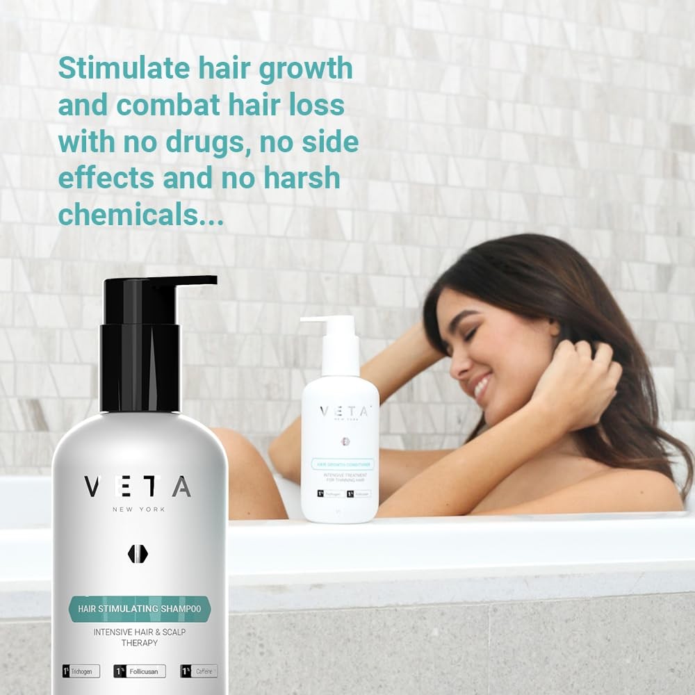 Hair Stimulating Shampoo - Sulfate-Free, Restores Growth, 8.5 Fl Oz