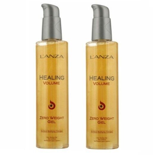L’ANZA Healing Volume Zero Weight Gel - Weightless Hair Styling, 6.8 oz Pack of 2
