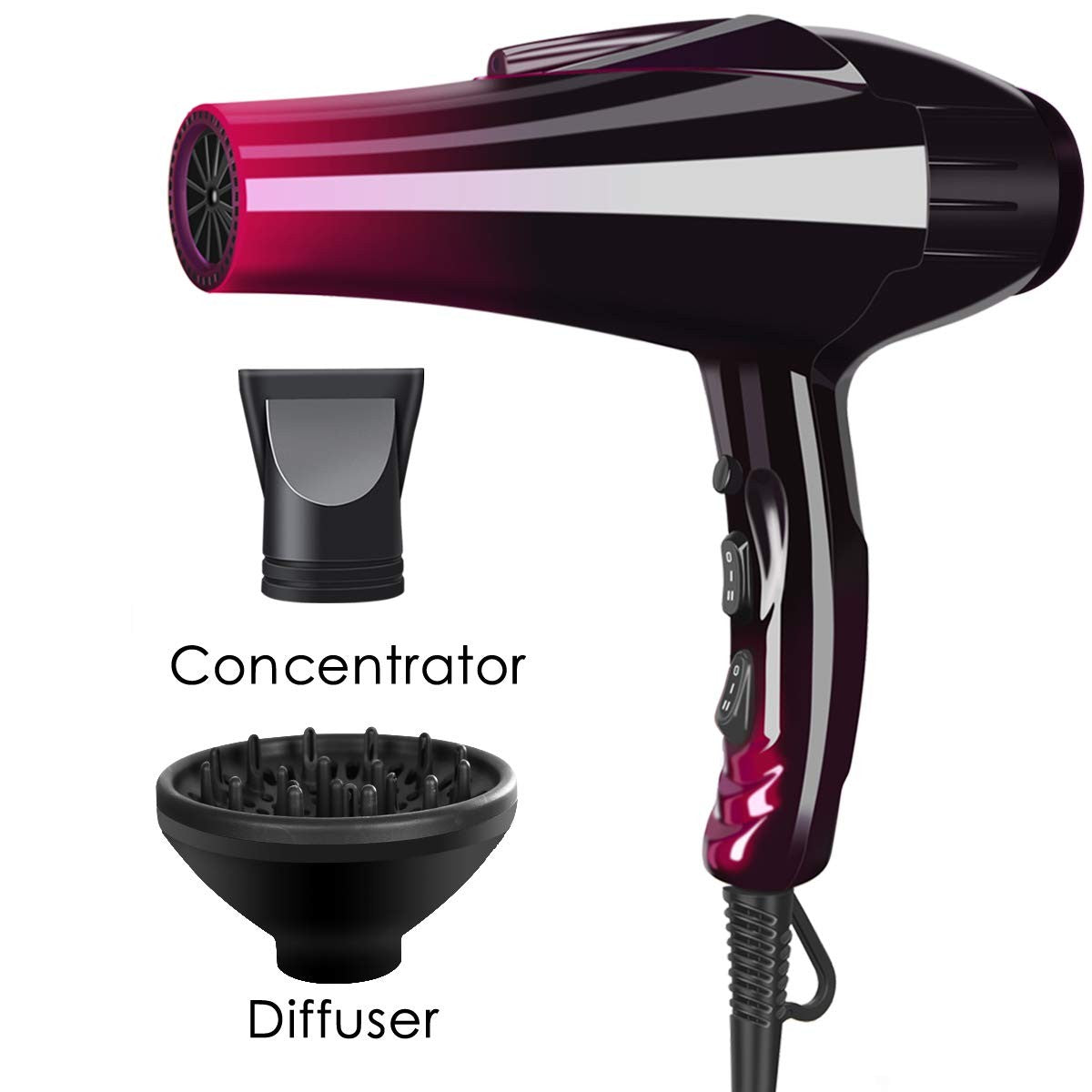 Ionic Hair Dryer 3500W Fast Drying Professional Salon Hair Dryer