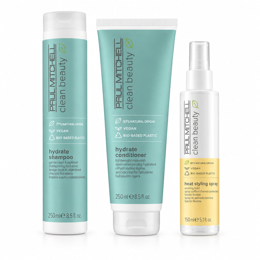 (Set of 3) Hydrating Shampoo & Conditioner Bundle - Organic Olive & Cherry Almond Fragrance