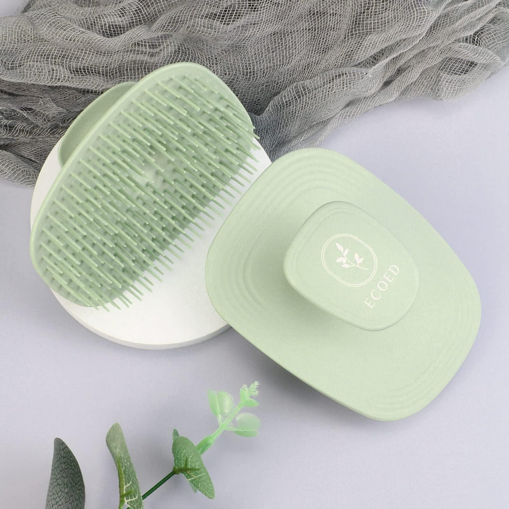 Scalp Massager Shampoo Brush for Dandruff & Hair Care - Green