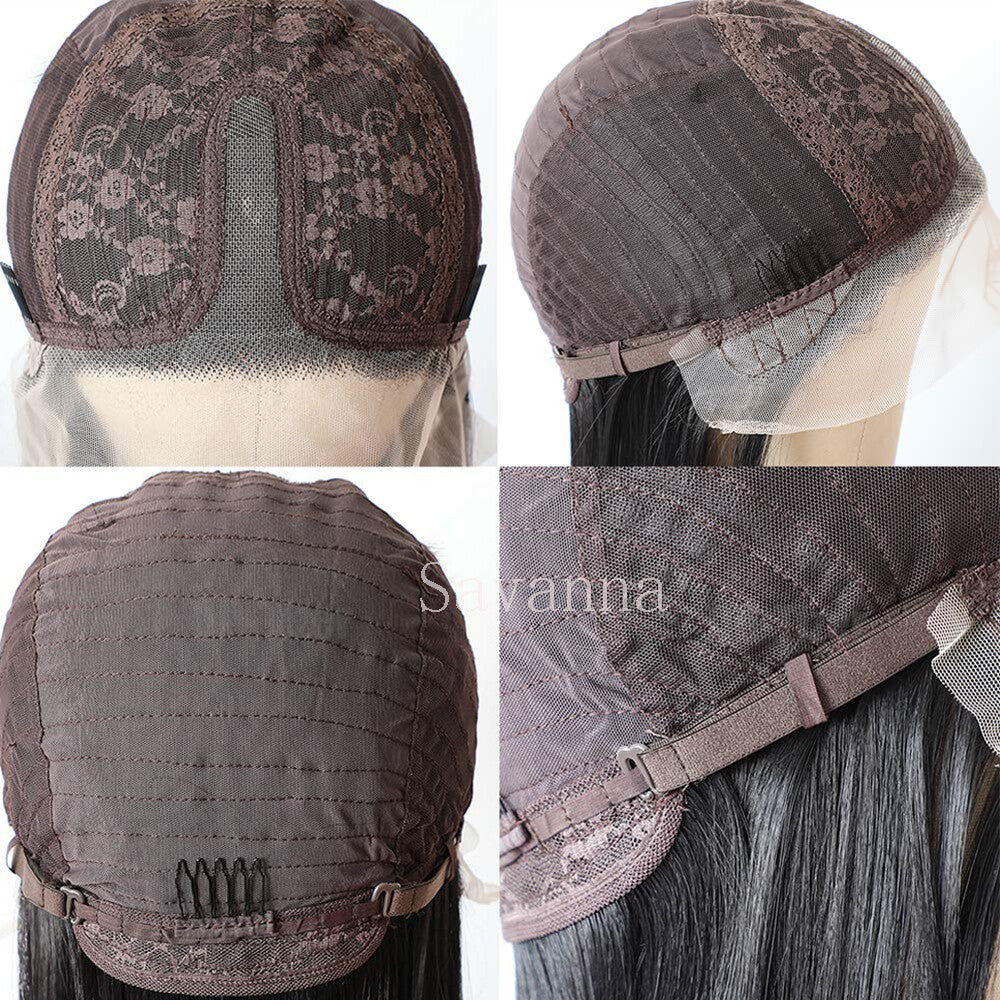 Black Synthetic Lace Front Wig for Women Body Wave Style - 180% Density