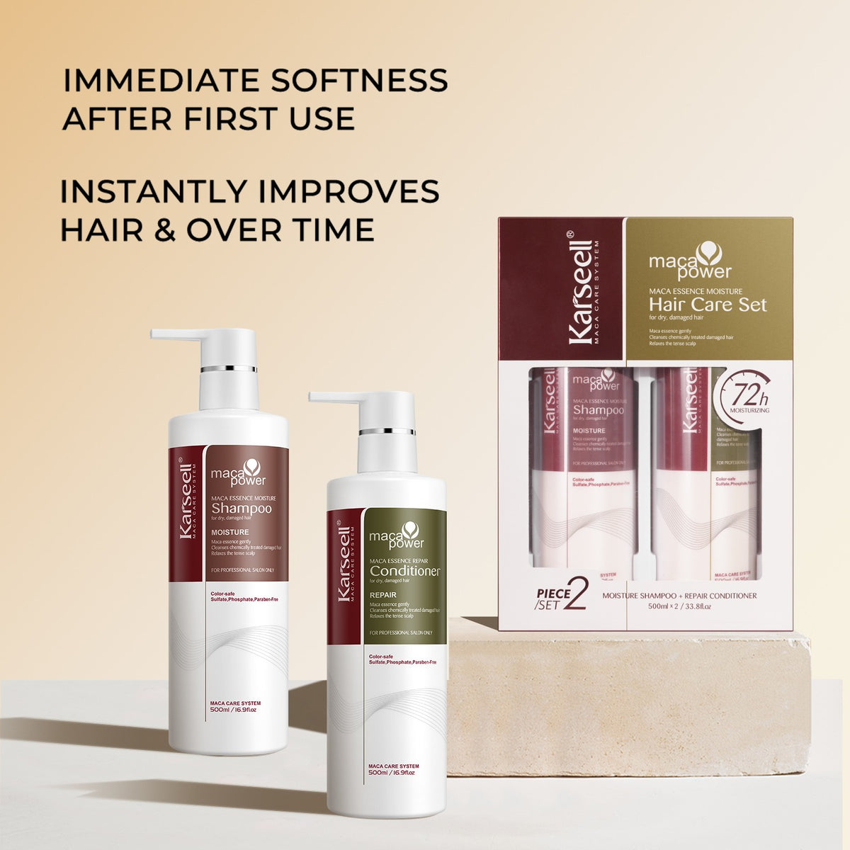 Karseell Argan Oil Hair Care Set - Shampoo, Conditioner, Hair Mask & Hair Oil