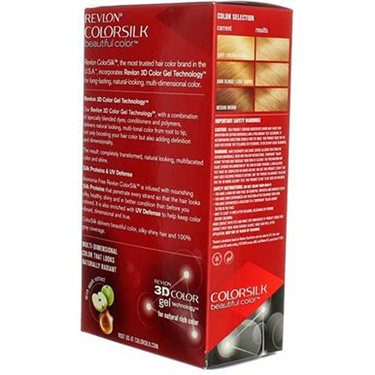 Revlon ColorSilk Hair Color 70 Medium Ash Blonde Pack of 11 - Permanent Gel