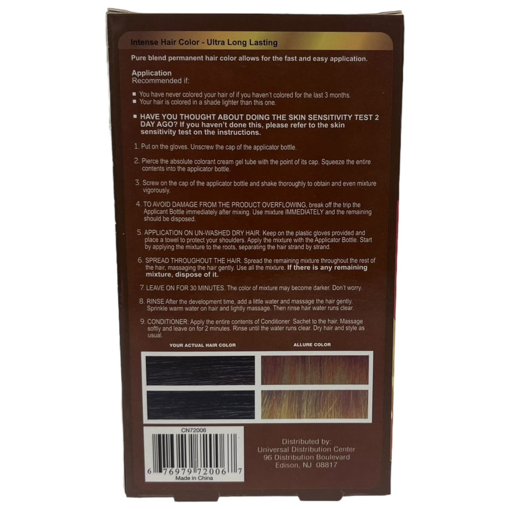Permanent Hair Color Kit - Light Blonde #010 Professional Quality