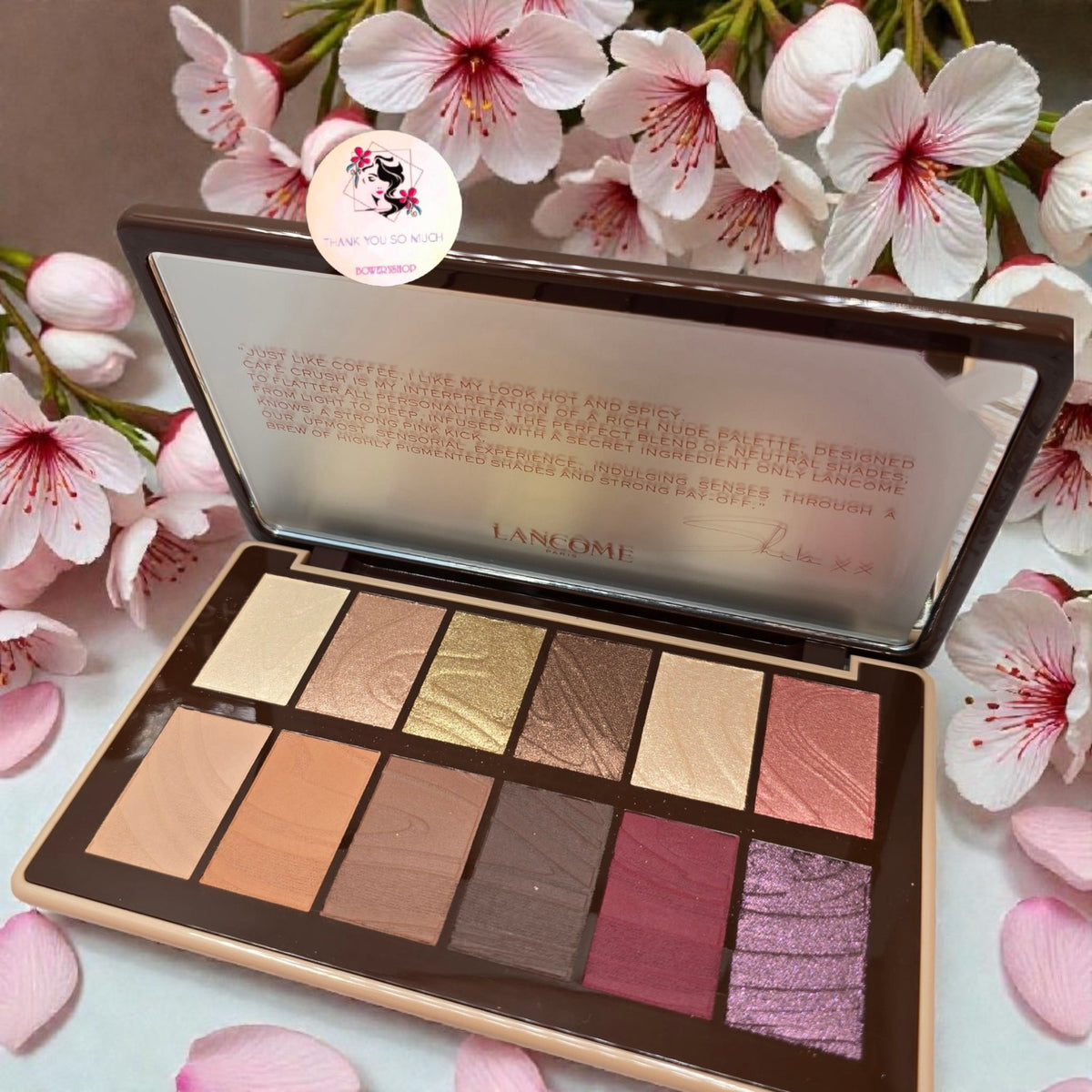 Lancôme Idole Cafe Crush x Sheika Daley 12 Eyeshadow Palette New Authentic