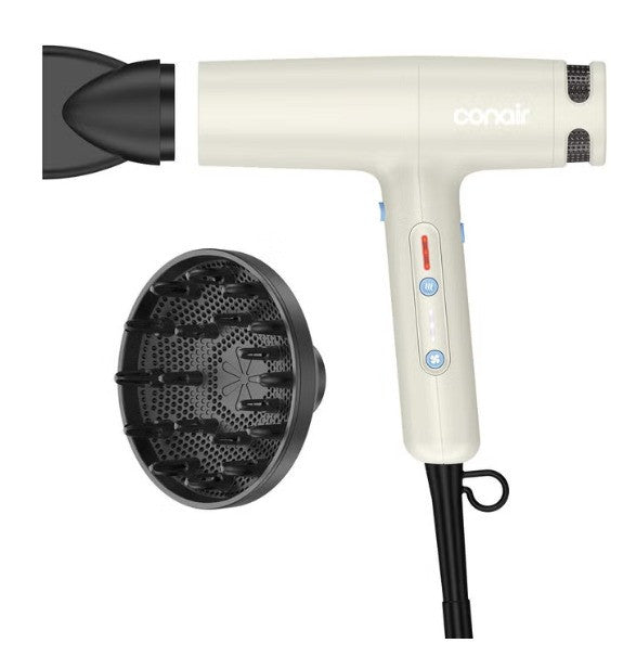 High-Speed Digital Hair Dryer with Ionic Tourmaline Ceramic & Attachments