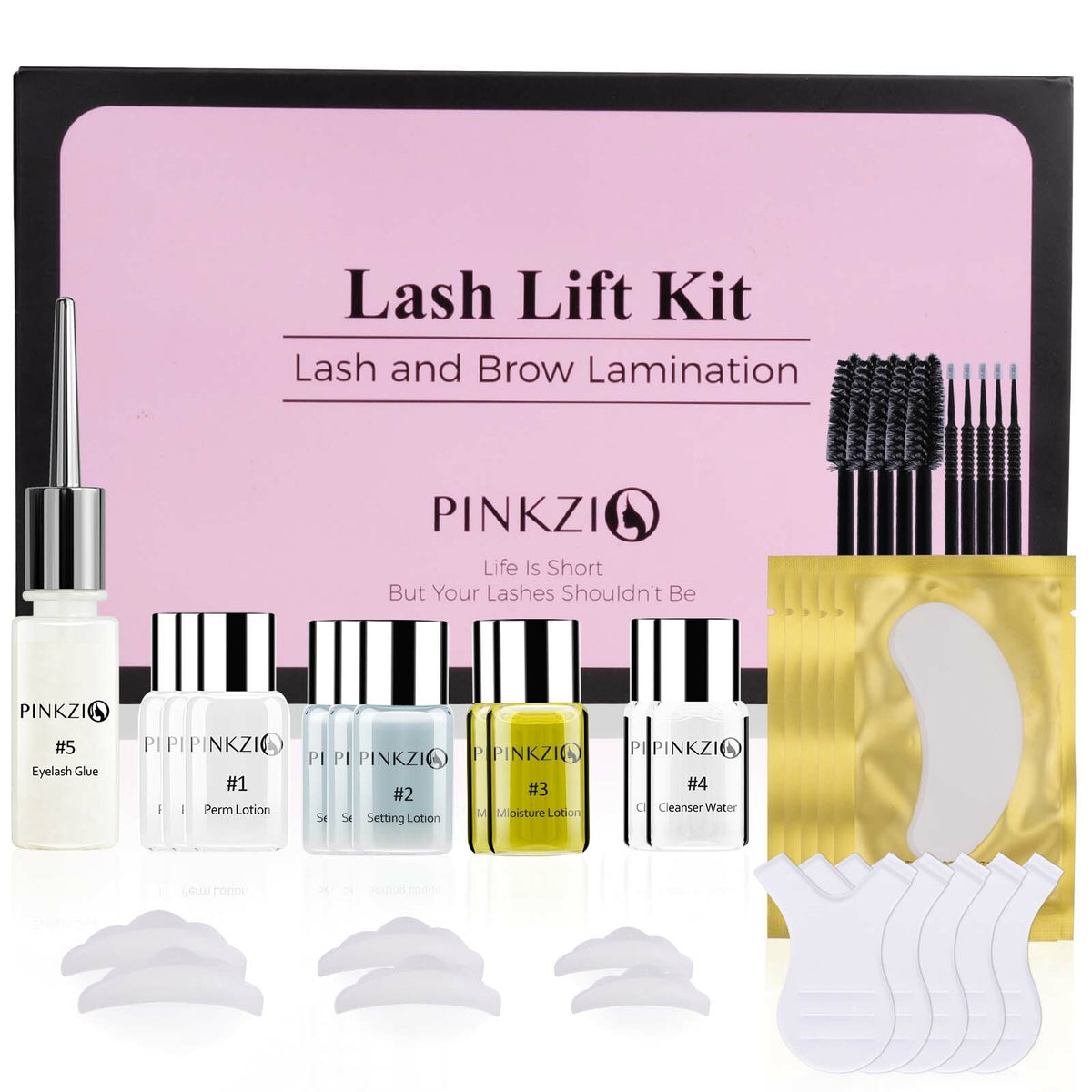 Professional Eyelash Perm Kit for Lash Lift & Curling - Pinkzio